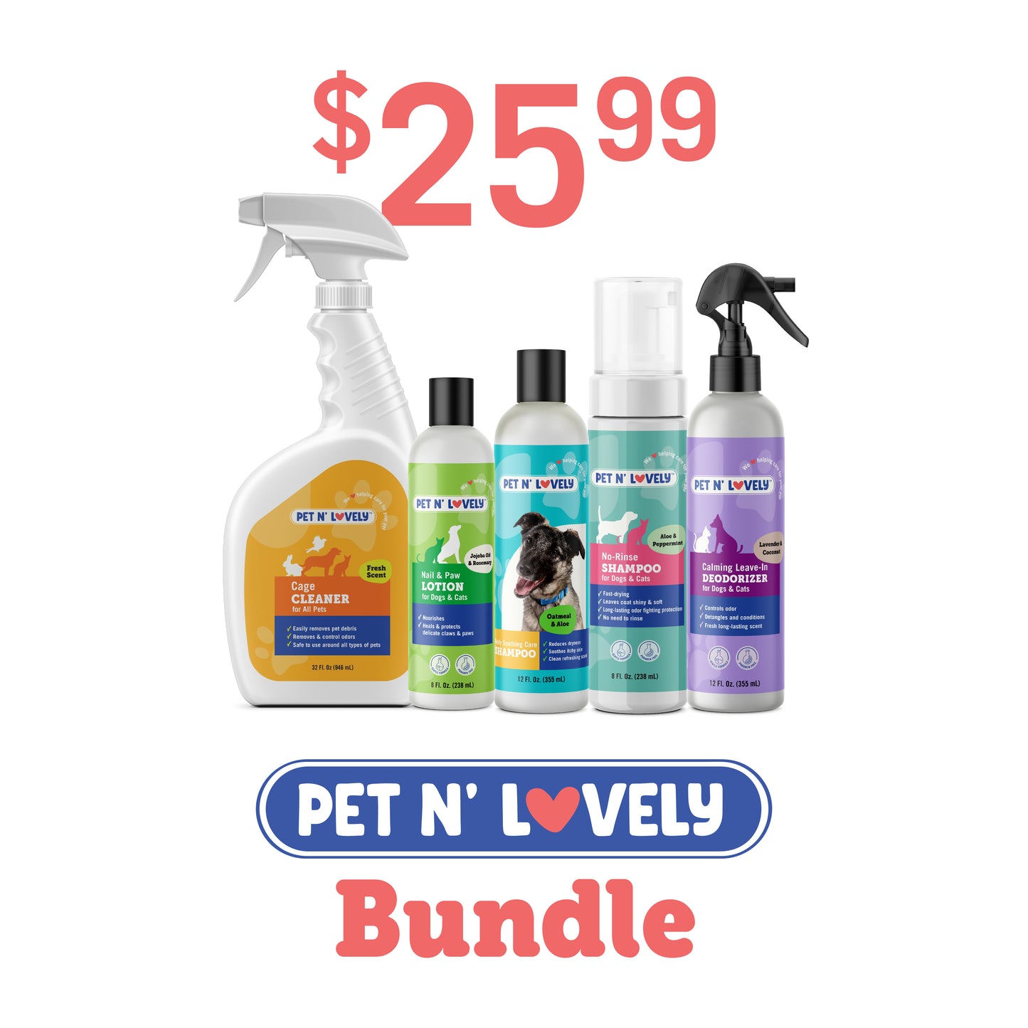 Pet N' Lovely Pet Care Bundle